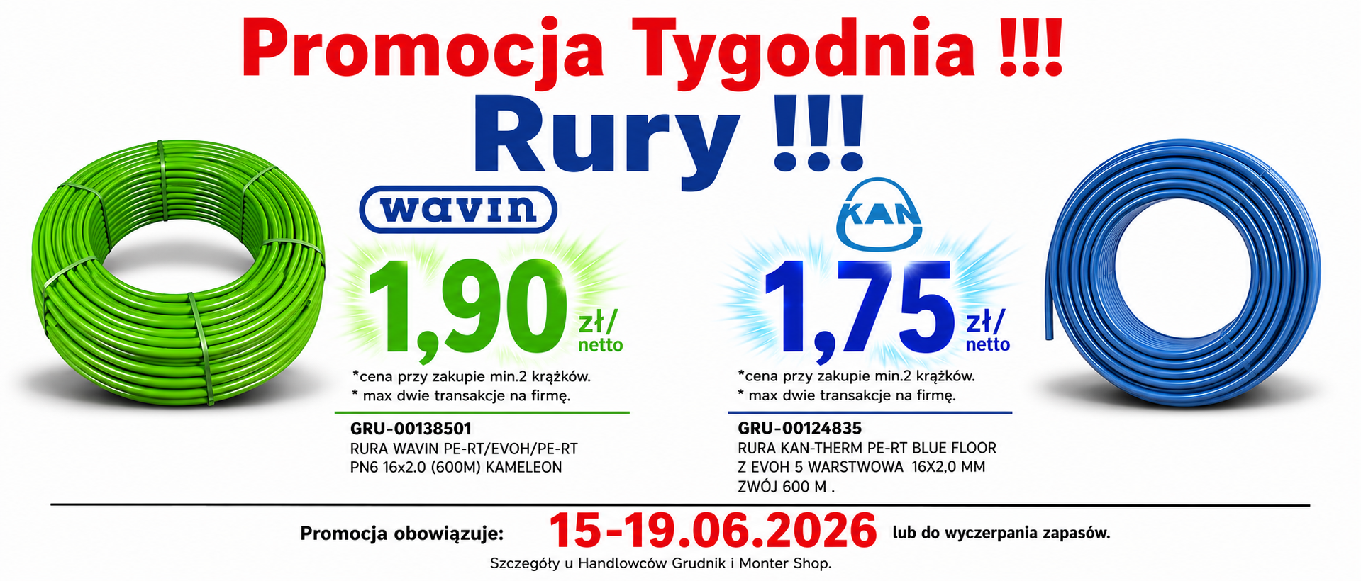 Promocja tygodnia Rury